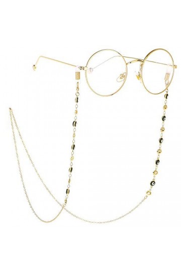 Lunettes Chaîne Lunettes Collier Chaîne Anti-dérapant Cristal Perle Chaîne Lunettes Sangle Cordons Support Lunettes De Soleil