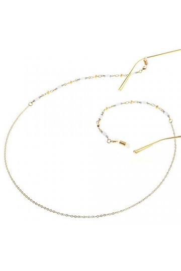 GaoF Chaîne de Lunettes Cristal Perlé Chaîne de Lunettes Sangle de retenue de Lunettes de Soleil Cordon de Lunettes Lanière d