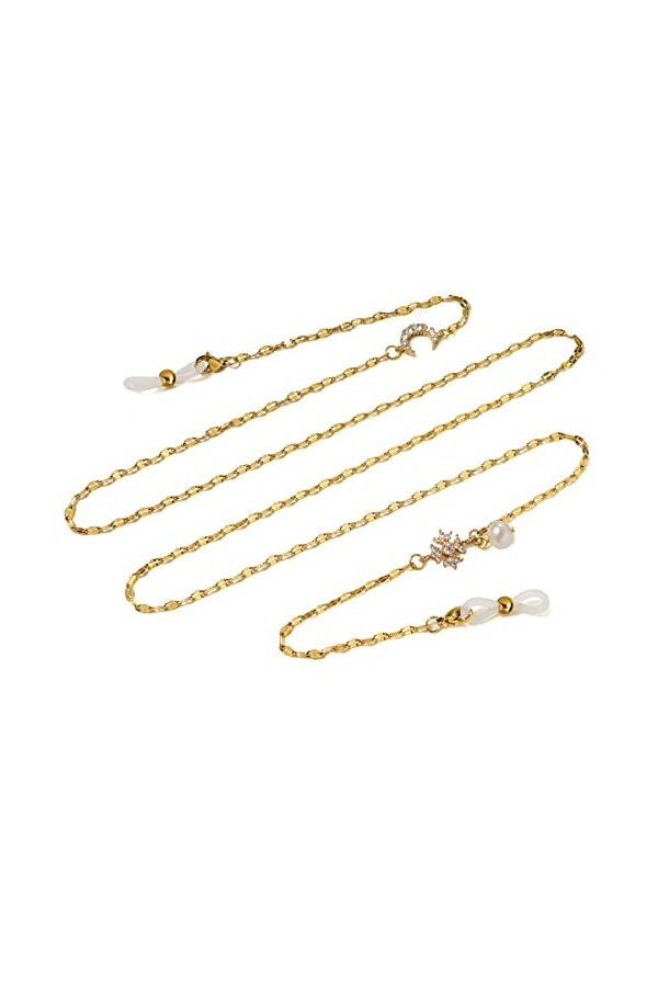 SAIBOL Chaîne de lunettes, Retenue de lunettes for femmes, support de sangle de lunettes de soleil, retenue de lunettes avec 