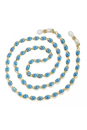 SAIBOL Chaîne de lunettes, Chaîne de lunettes de soleil œil du diable, chaîne de retenue de lunettes de personnalité, lanière