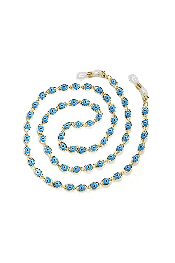 SAIBOL Chaîne de lunettes, Chaîne de lunettes de soleil œil du diable, chaîne de retenue de lunettes de personnalité, lanière