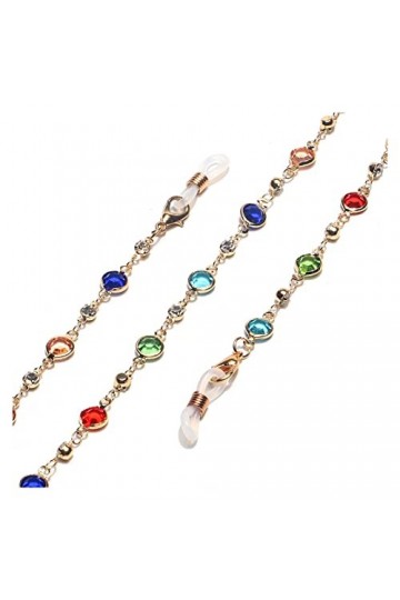 NOGRAX Chaînes de lunettes de sangle de lunettes for femmes chaînes de porte-lunettes de mode antidérapantes en métal