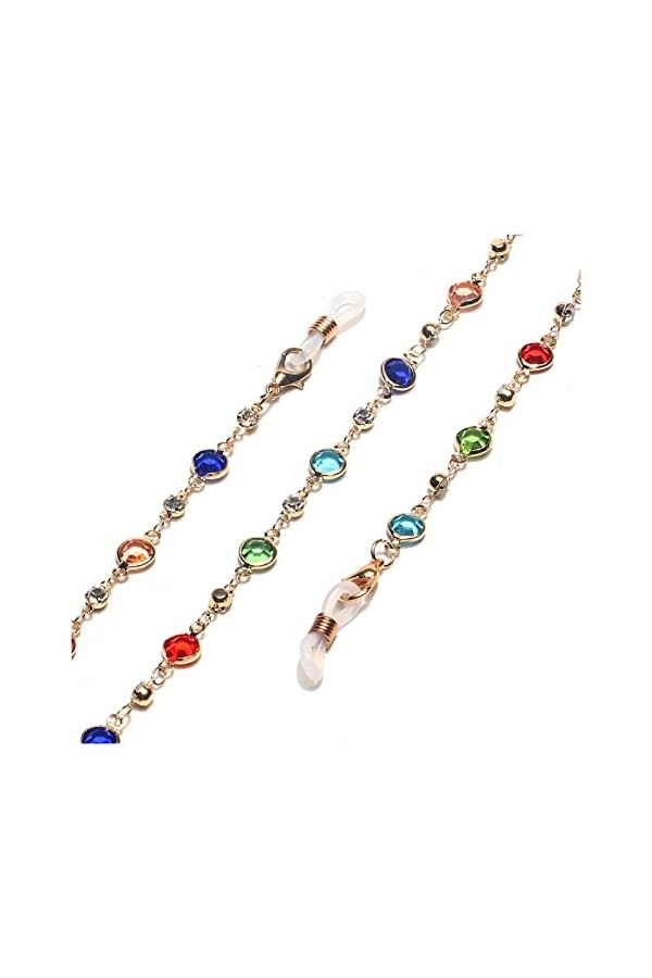 NOGRAX Chaînes de lunettes de sangle de lunettes for femmes chaînes de porte-lunettes de mode antidérapantes en métal