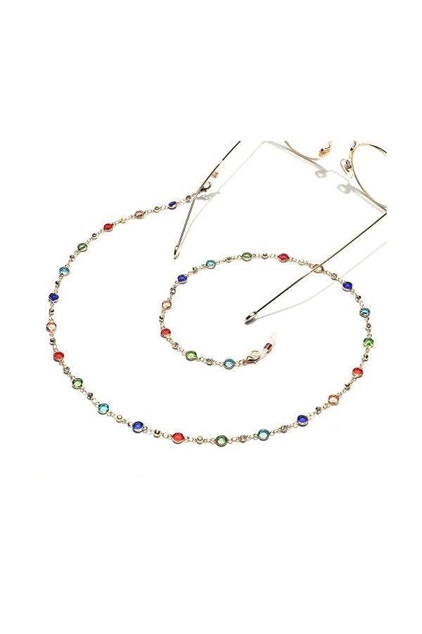 NOGRAX Chaînes de lunettes de sangle de lunettes for femmes chaînes de porte-lunettes de mode antidérapantes en métal