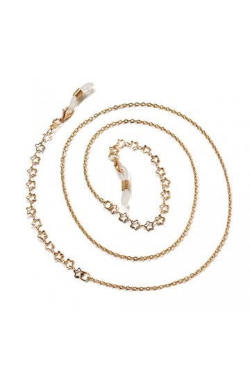 ZZSRJ Fashion Femmes Lunettes Chaîne Lunettes de Soleil Chaîne Verres Fil Cadre Verres Or Lanyard Collier Sangle Color : 13,