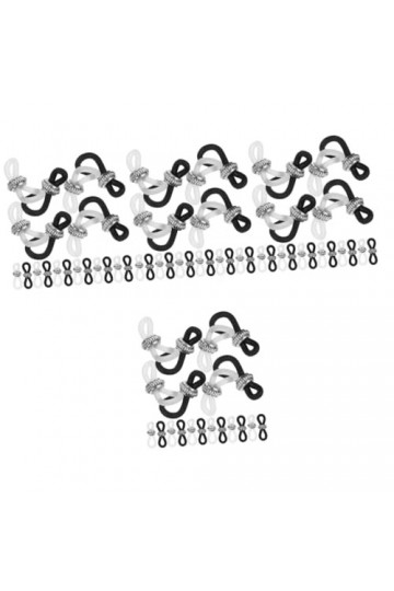 ABOOFAN 80 Pcs Boucle Antidérapante Pour Chaîne De Lunettes Extrémités De Support De Lunettes Support De Chaîne De Lunettes E
