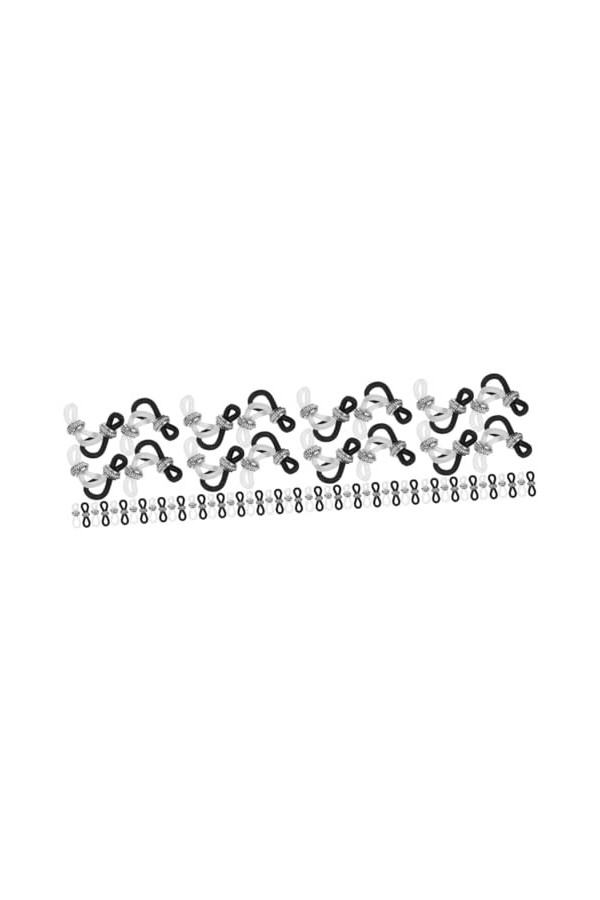 TEHAUX 80 Pcs Boucle Antidérapante Pour Chaîne De Lunettes Extrémités De Chaîne De Lunettes De Soleil Extrémités De Corde De 