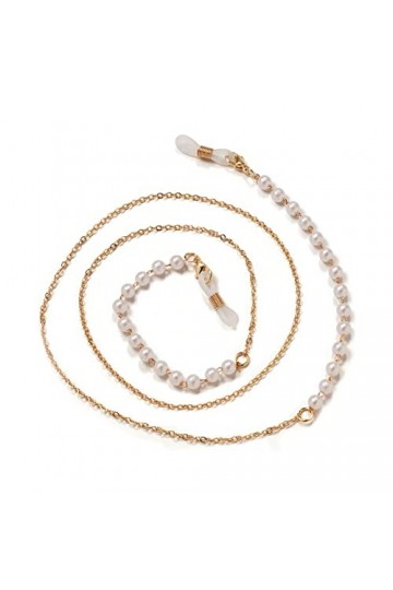 ZZSRJ Fashion Femmes Lunettes Chaîne Lunettes de Soleil Chaîne Verres Fil Cadre Verres Or Lanyard Collier Sangle Color : 13,