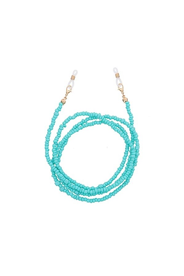 NOGRAX Chaînes de lunettes for femmes Embouts en caoutchouc réglables perlés Connecteurs Chaînes porte-lunettes élégantes Co