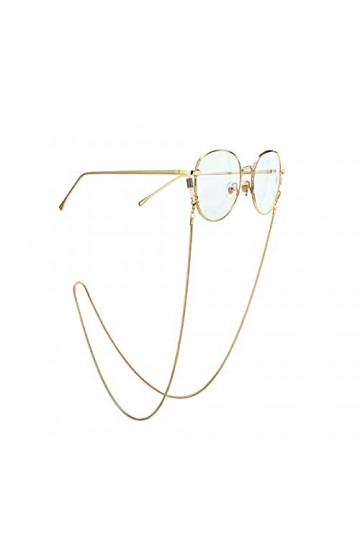 Chaîne de lunettes simples for hommes et femmes Chaîne dor Silver Lunettes de soleil à la chaîne lunettes de lunettes de lun