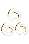 Outanaya 3 Pièces Chaîne De Lunettes Cordon De Visage Porte-lunettes Quotidien Collier Trombone Masques Longe Sangle Doreill