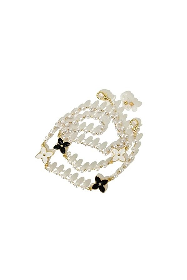 BELLAY Collier de Lunettes de chaîne à maillons de Perles de Perles Lunettes de Lecture Lunettes de Soleil Sangle Porte-Cordo