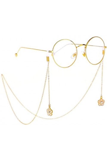 HaoLi Chaîne de Lunettes Pendentif en Strass Prune Chaînes de Lunettes Porte-Lunettes Lunettes de Soleil Perle Cou Lanyard Ch