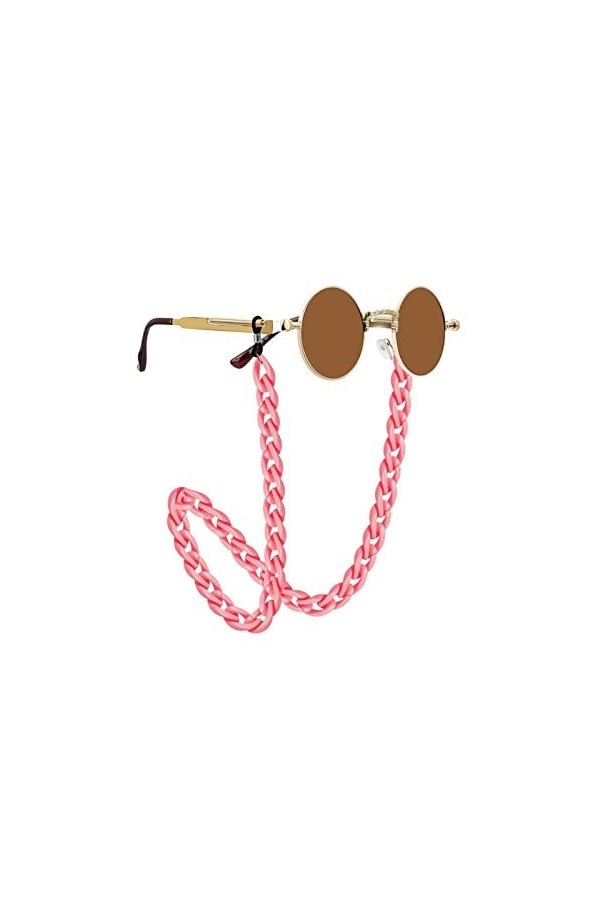 ZZSRJ Lunettes de Soleil Acrylique Chaîne de Lunettes de Soleil Lecture de Lunettes suspendues Collier Lunettes Lunettes Lune