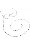 MORYEN Chaînes de Lunettes Lunettes Longe for Femmes Coloré Perlé Masque Longe Élégant Lunettes Chaîne Chaîne Titulaire Colo