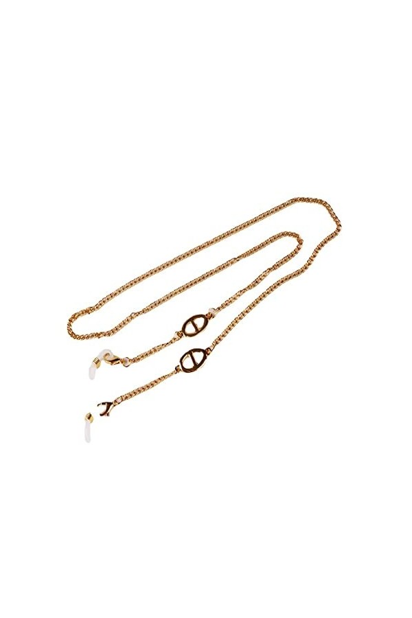 ZZSRJ Lunettes de Soleil chaîne Dames lanière Colonne coude bandoulière Lettre chaîne Lunettes Bijoux Lunettes Accessoires L