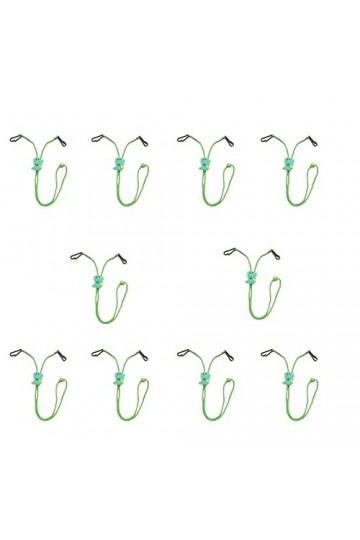 BREAKA 10 morceaux de chaîne de lunettes en fibre de polyester, belle forme, style novateur, solide et durable, antidérapante