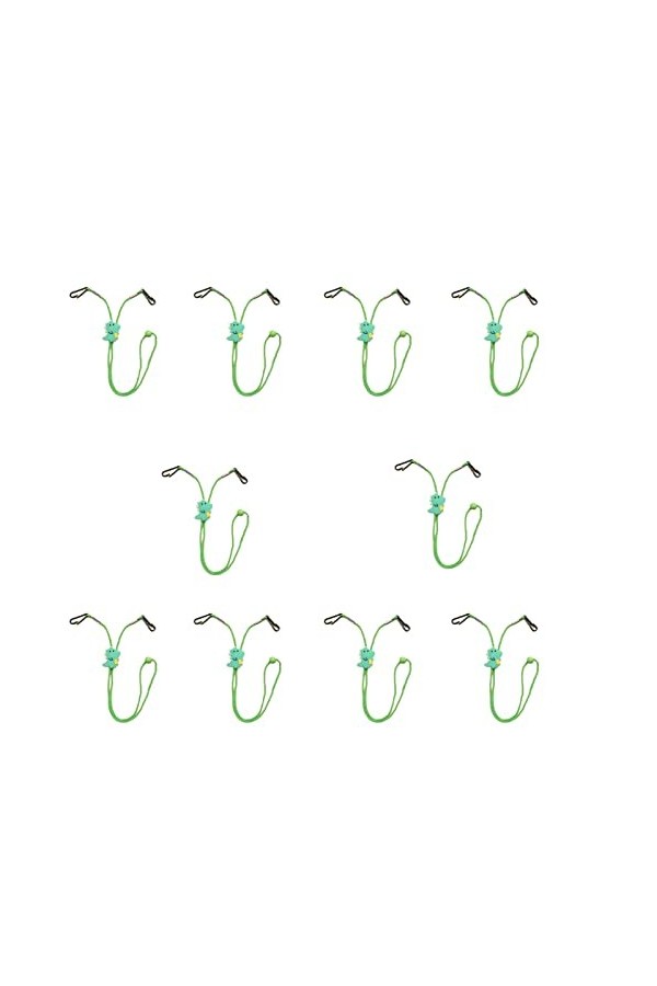 10 morceaux de chaîne de lunettes en fibre de polyester, petites et petites, belles, antidérapantes, ne tombent pas, imperméa