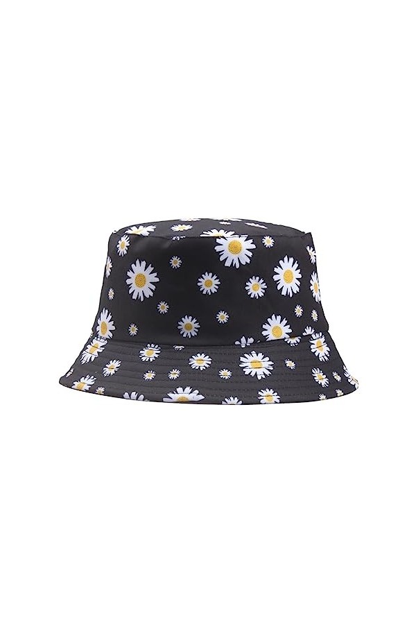 PLABBDPL Chapeau Bob Dété Pliable, Casquette Unisexe Imprimépour la Pêche Le Golf Le Camping Les Voyages Grande Tête Protect