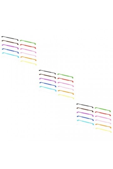 UKCOCO 36 Pcs Lunettes Plaquettes De Nez Cordons De Lunettes Support De Cordon De Lunettes En Silicone Sangle De Lunettes Cha