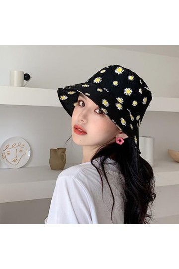 PLABBDPL Chapeau Bob Dété Pliable, Casquette Unisexe Imprimépour la Pêche Le Golf Le Camping Les Voyages Grande Tête Protect