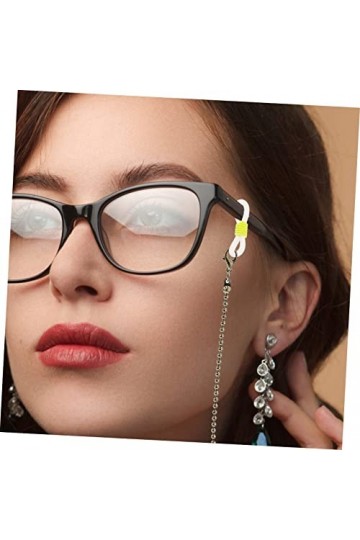 COHEALI 500 Pcs Lunettes Crochet DOreille Connecteur Lunettes Support En Silicone Chaîne Pour Lunettes Chaîne De Lunettes Bo