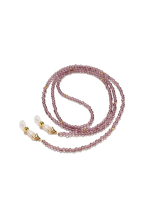 ViLLeX Lunettes Chaînes de Lunettes for Femmes Perle de Verre Chaîne de Cou Antidérapante Chaînes de Porte-Lunettes élégantes
