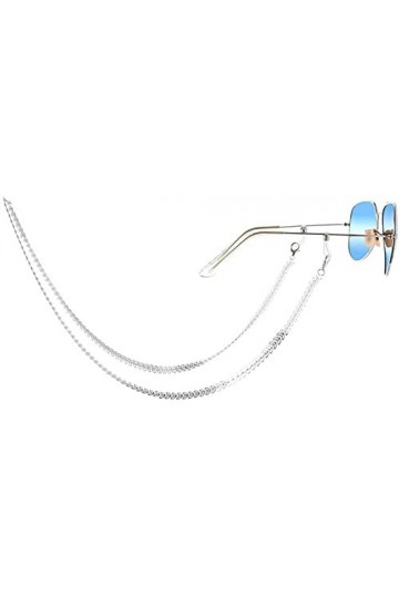 Chaîne de lunettes Chaîne de lunettes géométrique à la main à la main Chaîne de lunettes de cou suspendue antidérapante Chaîn