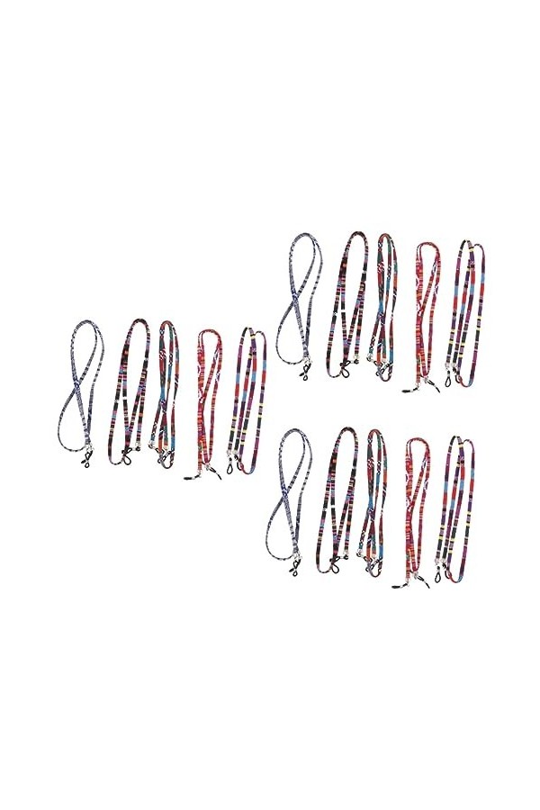 OSALADI 30 Pcs Sling Lunettes Corde Réglable Collier Chaîne Lunettes De Soleil Lentes De Sol Para Niños Lunettes Lanière Port
