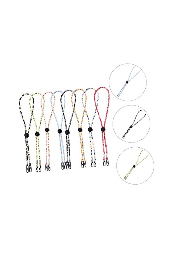 Tofficu 32 Pièces Lanière De Masque De Lunettes Cordon De Lunettes Porte-lunettes Lanière Couvre-bouche Lanière De Couverture