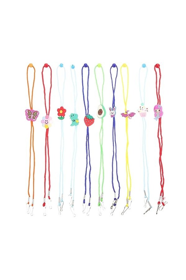 TOVINANNA 30 Pièces Sangle De Lunettes Pour Enfants Porte-collier Lanière De Masque Porte-masque Cordons Pour Collier De Lune
