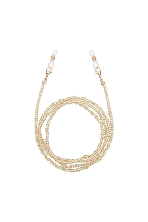 MORYEN Chaînes de Lunettes for Femmes Embouts en Caoutchouc réglables perlés Connecteurs Chaînes Porte-Lunettes élégantes Co