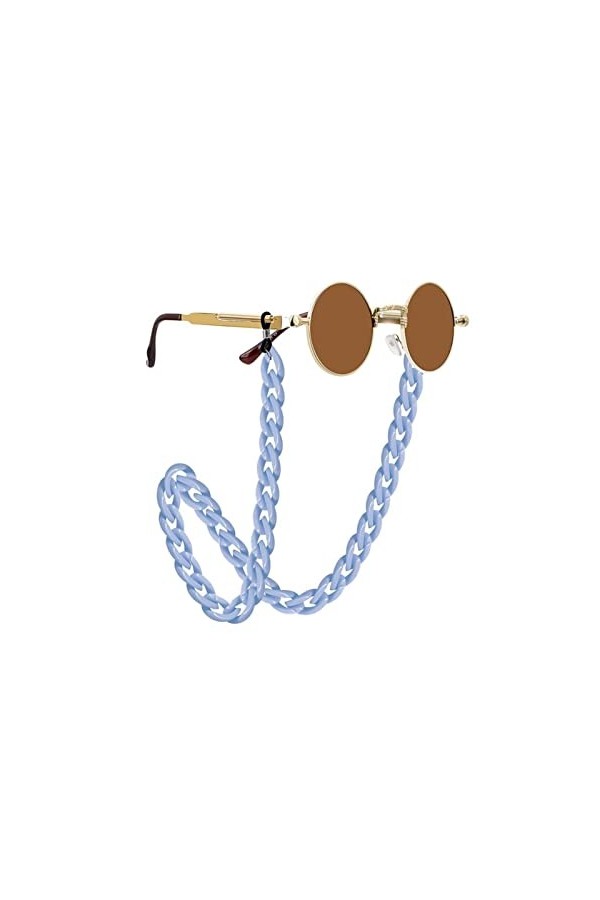 ZZSRJ Lunettes de Soleil Acrylique Chaîne de Lunettes de Soleil Lecture de Lunettes suspendues Collier Lunettes Lunettes Lune
