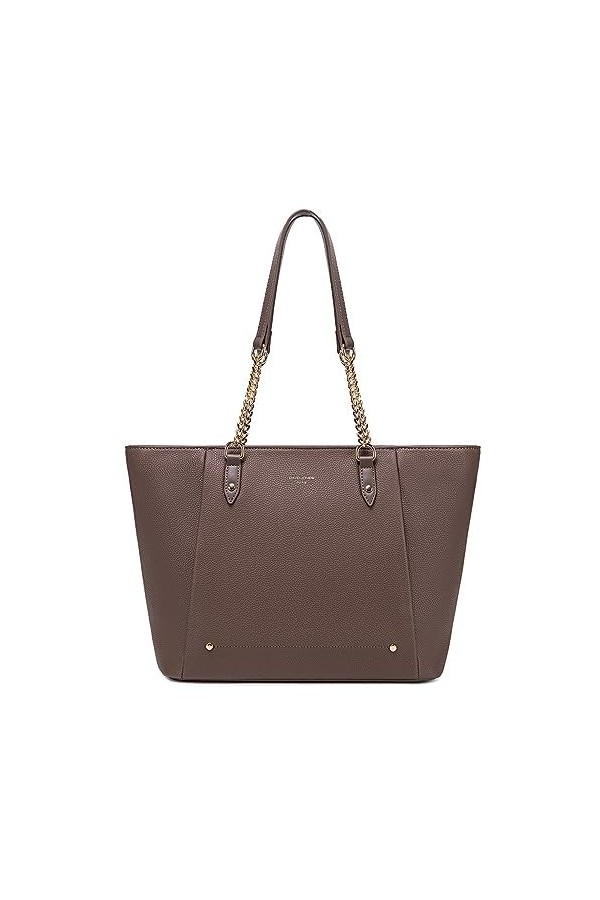 David Jones - Sac à Main Cabas Fourre-Tout Porté Epaule Femme - Grand Sac Shopping A4 Cours Travail Grande Capacité Simili Cu