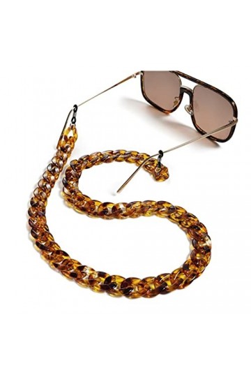 ZZSRJ Lunettes de Soleil Acrylique Chaîne de Lunettes de Soleil Lecture de Lunettes suspendues Collier Lunettes Lunettes Lune