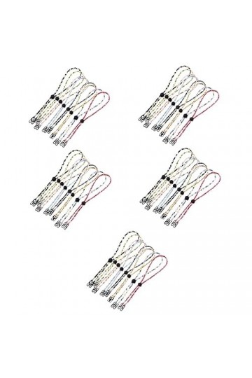 STOBOK 40 Pièces Lunettes Masque Lanière Porte-Lunettes Compatible Avec La Plupart Des Masques Lunettes Sangle Masque Réglabl