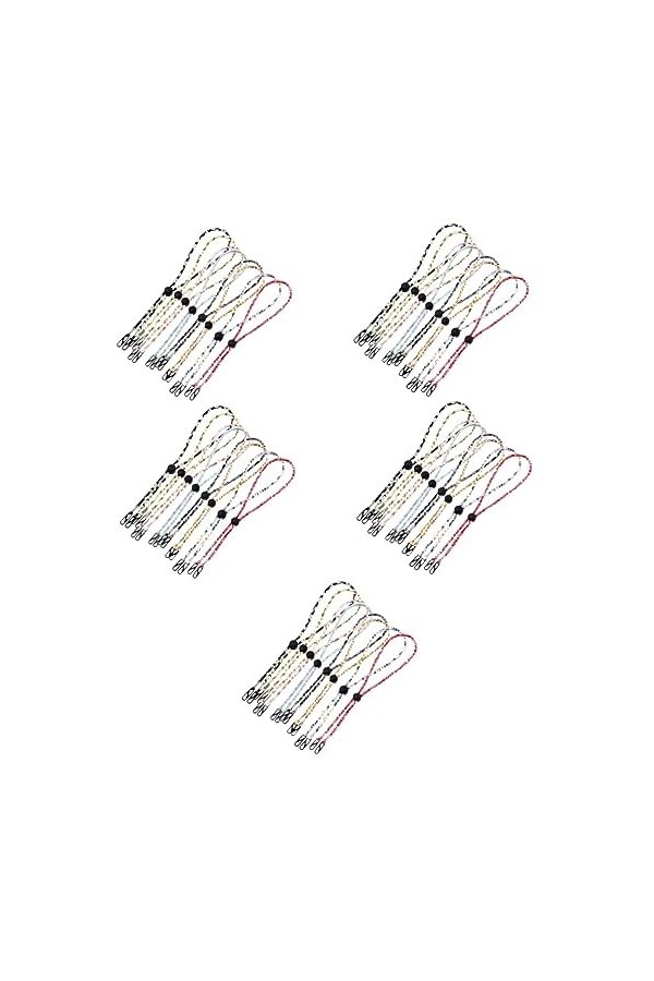 STOBOK 40 Pièces Lunettes Masque Lanière Porte-Lunettes Compatible Avec La Plupart Des Masques Lunettes Sangle Masque Réglabl