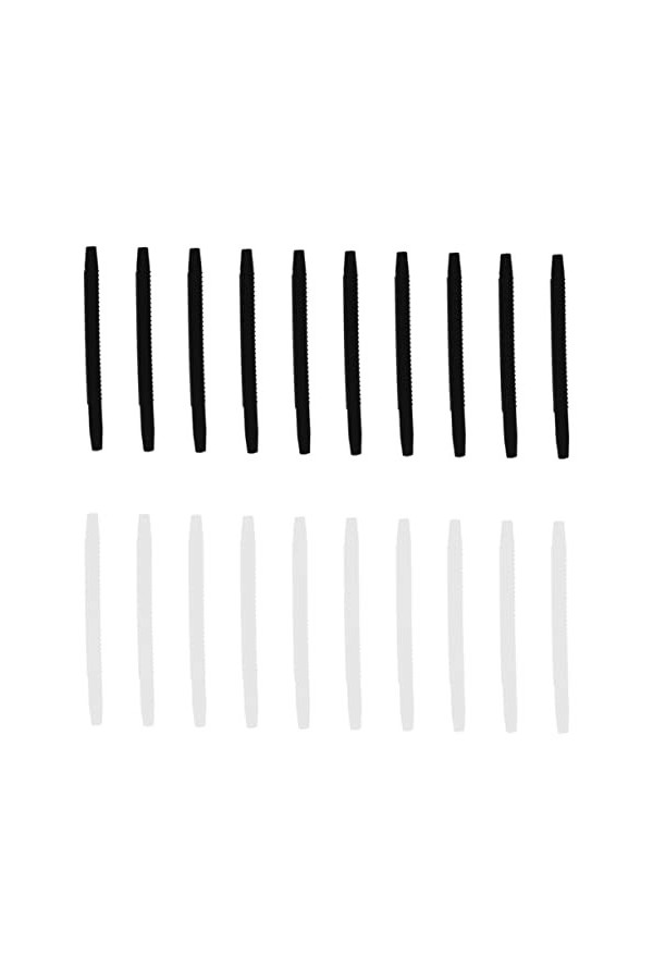 KALLORY 120 Pcs Couvre-Lunettes Sans Pied Lunettes De Sport Cache-Oreilles En Silicone Lunettes Transparentes Embout De Rempl