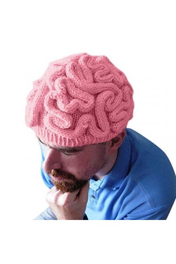 OBiQuzz Bonnet Cerveau Cool Adulte Personnalité Tricotée à la Main Casquette Cerf Crochet Casquettes de Baseball Casquette de