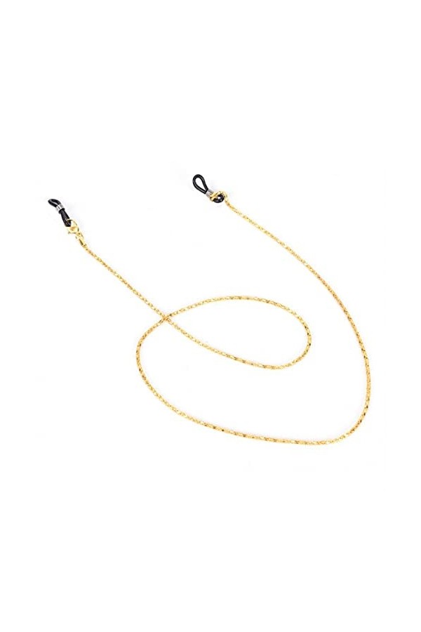 XIDUO Lot de 4 chaînes en verre et métal pour lunettes de soleil 62 cm