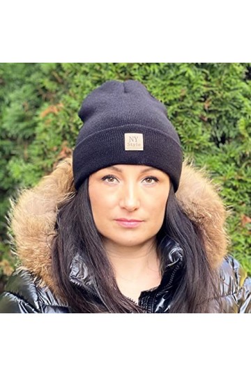 NYS Bonnet dhiver pour Femme - Plusieurs Couleurs - Bonnet dhiver Chaud pour Femme - Bonnet élégant pour Femme - pour Autom