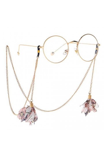 GYC Chaîne de Lunettes Chaînes de Lunettes pour Femmes Lunettes Dentelle Fleur Lunettes Cordons Porte-Lunettes Lanières de Lu