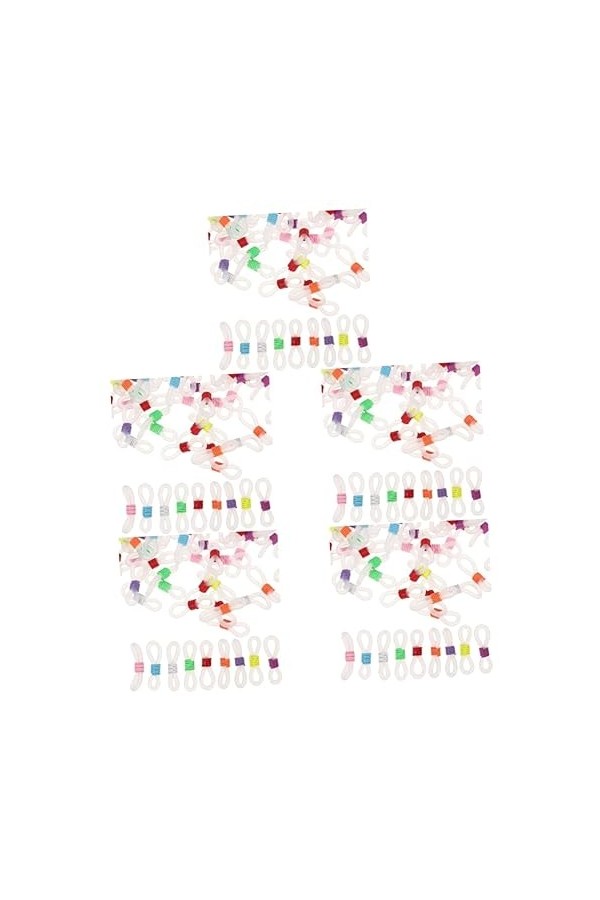 VILLCASE Connecteur De Crochet DOreille Pour Lunettes 500 Pièces Chaînes À Neige Antidérapantes Extrémités En Caoutchouc Acc