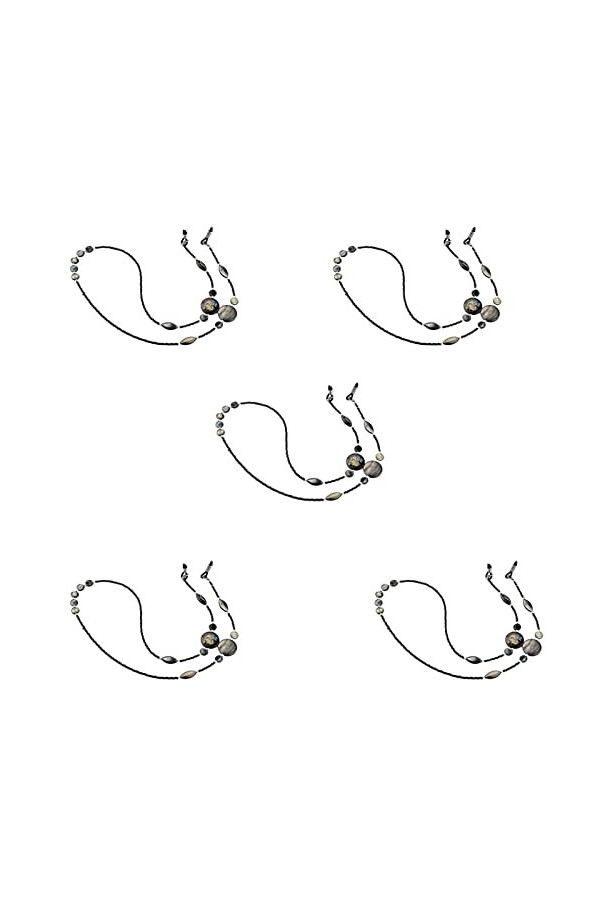 ELICNA Chaîne de lunettes en alliage, élégant et moderne, solide, antidérapant et anti - chute, coiffant, adapté pour masques