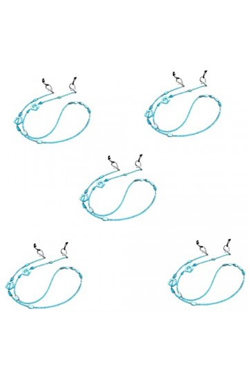 ELICNA Chaîne de lunettes en alliage, beau design, antidérapante, anti-chute, modelage, convient aux masques, lunettes de sol