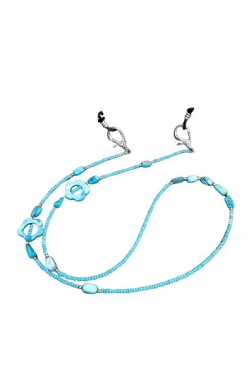 ELICNA Chaîne de lunettes en alliage, beau design, antidérapante, anti-chute, modelage, convient aux masques, lunettes de sol