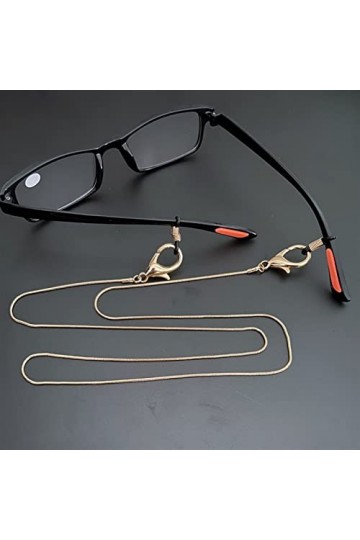 ELICNA Chaîne de lunettes en alliage, solide et durable, beau design, antidérapante, anti-chute, adaptée aux masques, lunette