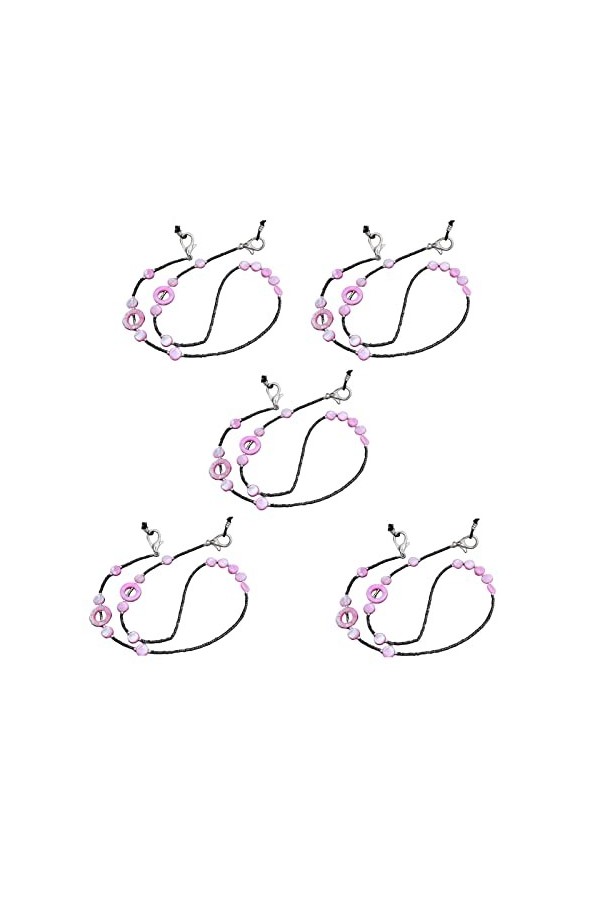 ELICNA Chaîne de lunettes en alliage, robuste, antidérapante, antichute, modelage, adaptée aux masques, lunettes de soleil, m