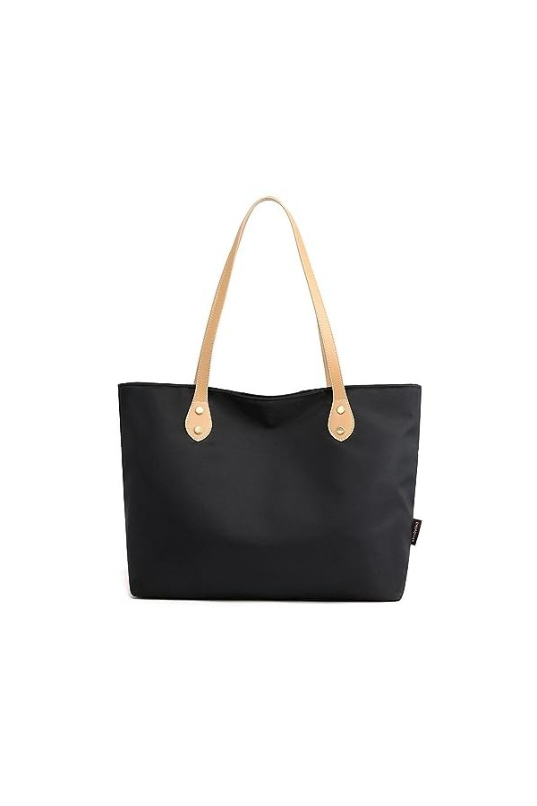 SMIUPIN Grand sac fourre-tout en nylon pour femmes, sac à main fourre-tout de grande capacité, sac à bandoulière décontracté,