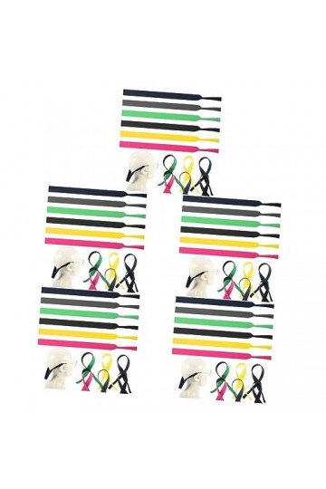 Angoily 30 Pcs Lunettes avec Lanière Lunettes De Natation Sangle Lunettes De Soleil Chaîne Lunettes De Soleil Support Sangle 